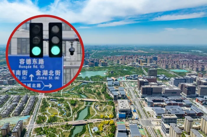 China ha construido una ciudad del futuro donde los semáforos obedecen a los coches y no al revés