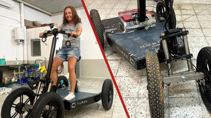Cristina Navarro, agricultora de Cuenca e inventora del patinete eléctrico 4x4 para trabajar en el campo: “Fue una idea que nace de una necesidad real”