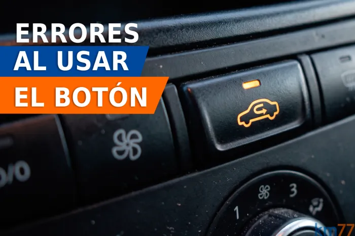 Errores comunes con el botón de recirculación del aire