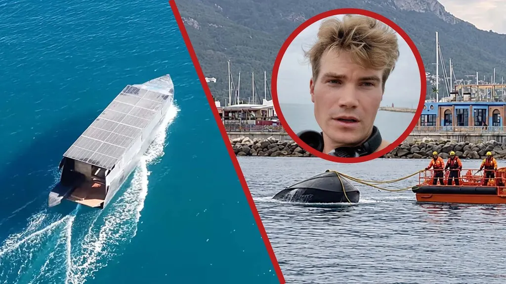 Este finlandés ha navegado más de 6.000 km con un barco solar artesanal para llegar a España. Ha naufragado en el puerto de Denia
