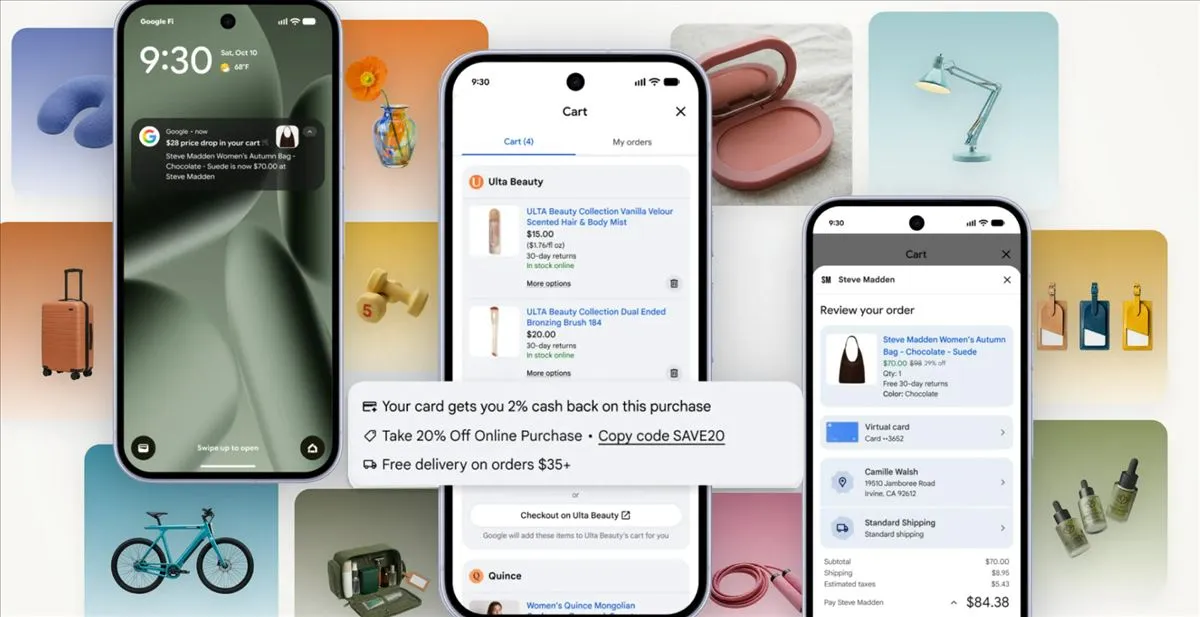 Google estrena Universal Cart en Estados Unidos: un carrito para comprar en varias tiendas desde Gemini y el buscador (y Europa no está en el mapa)