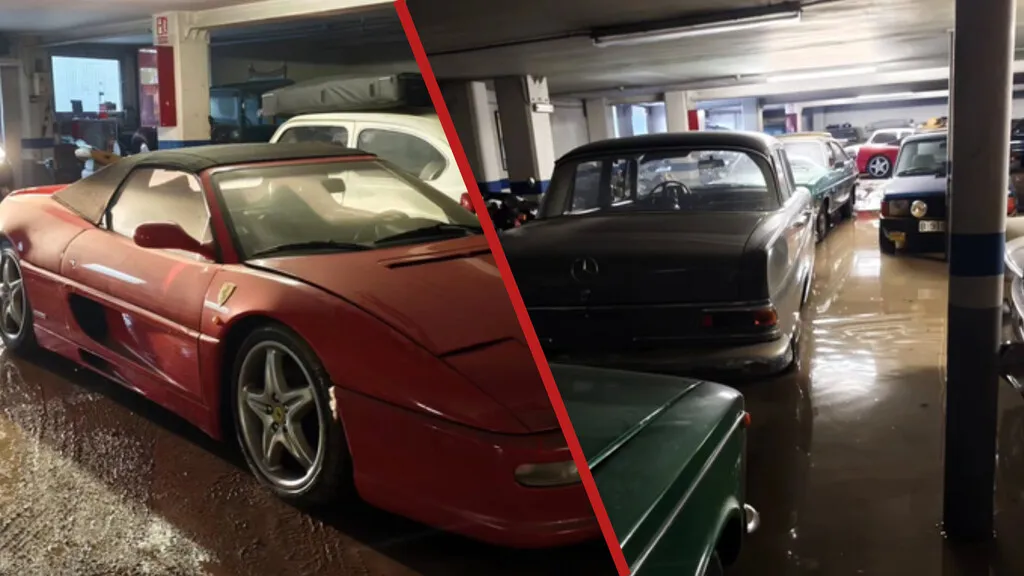 Has visto muchos de estos coches clásicos en películas y series de televisión. Por desgracia, la nave donde se guardan se acaba de inundar