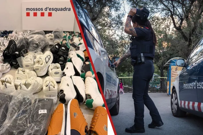 Le pararon en un control porque llevaba el coche a tope. Cuando abrieron el maletero se encontraron 327 pares de zapatillas