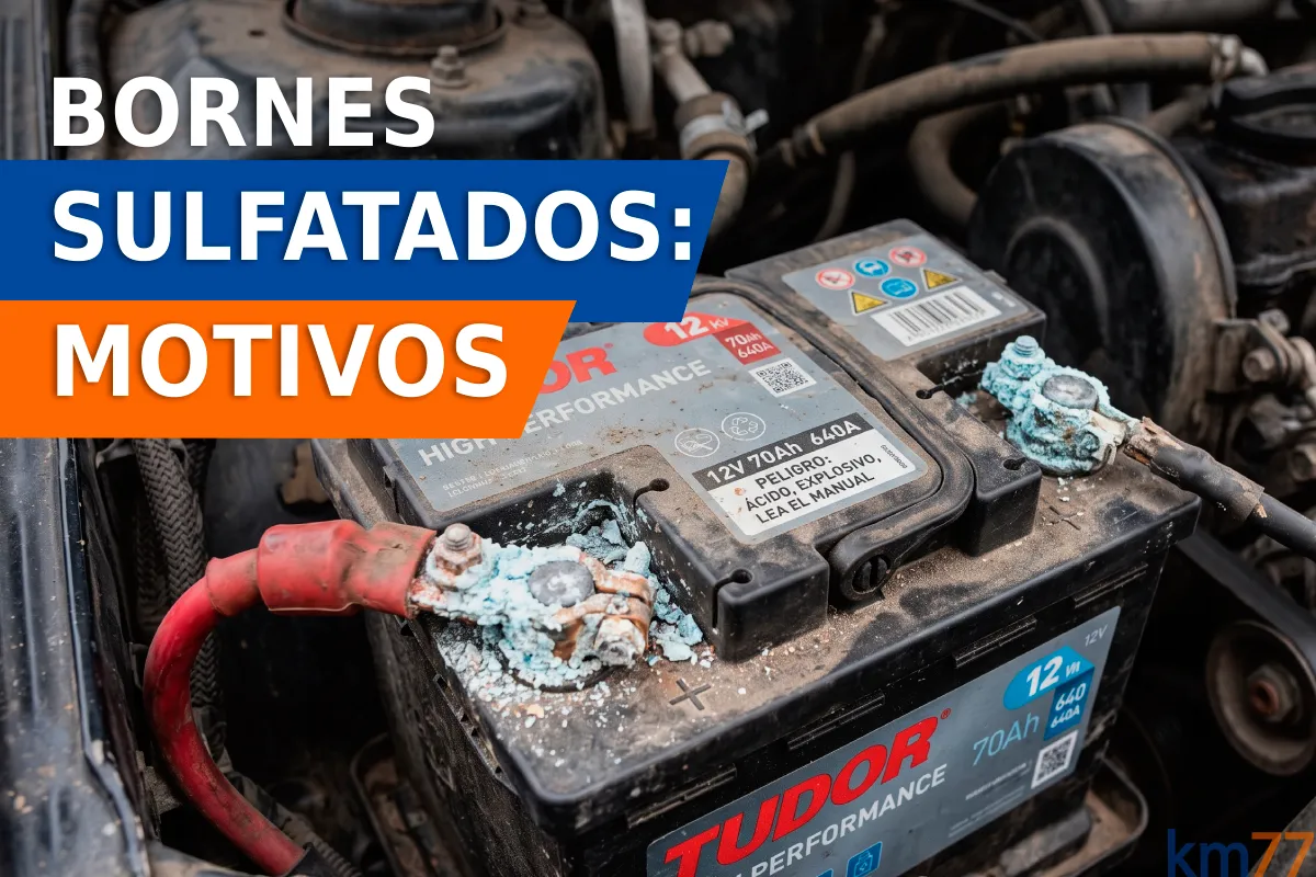 Polvo blanco en los bornes de la batería: por qué sucede