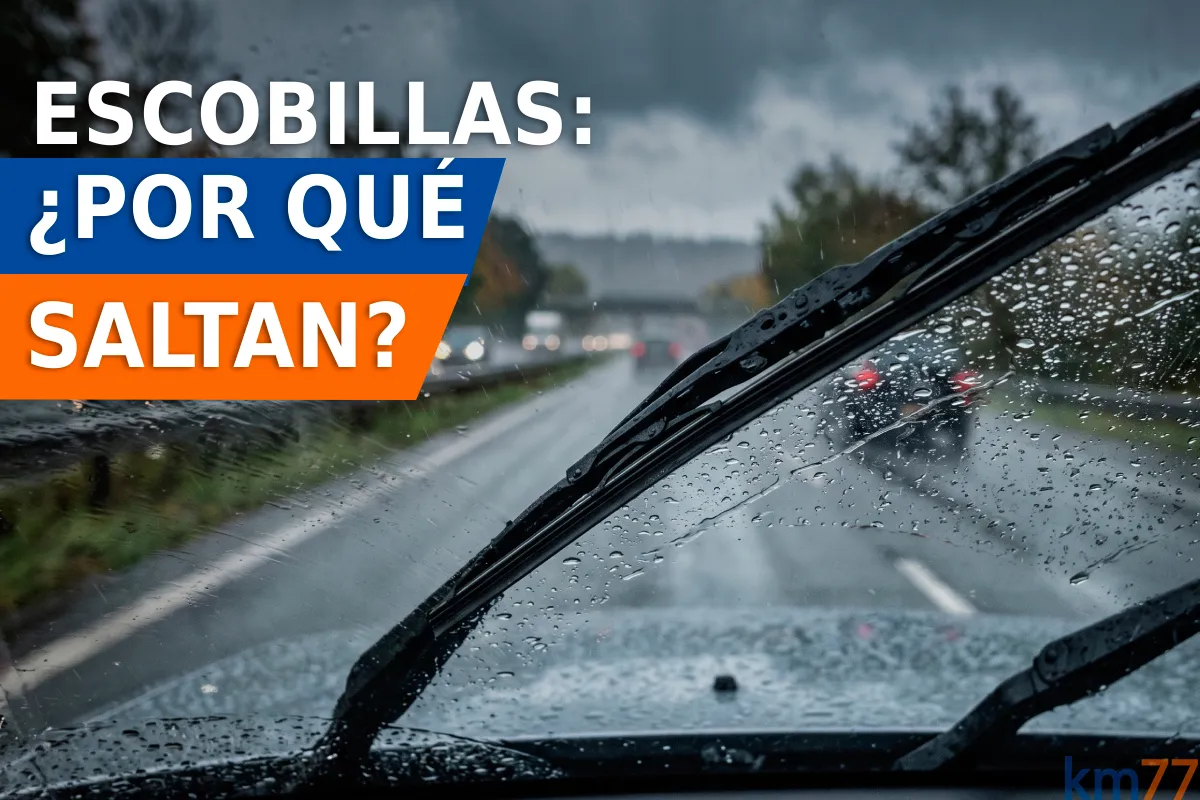 Por qué las escobillas del limpiaparabrisas dan saltos sobre el cristal