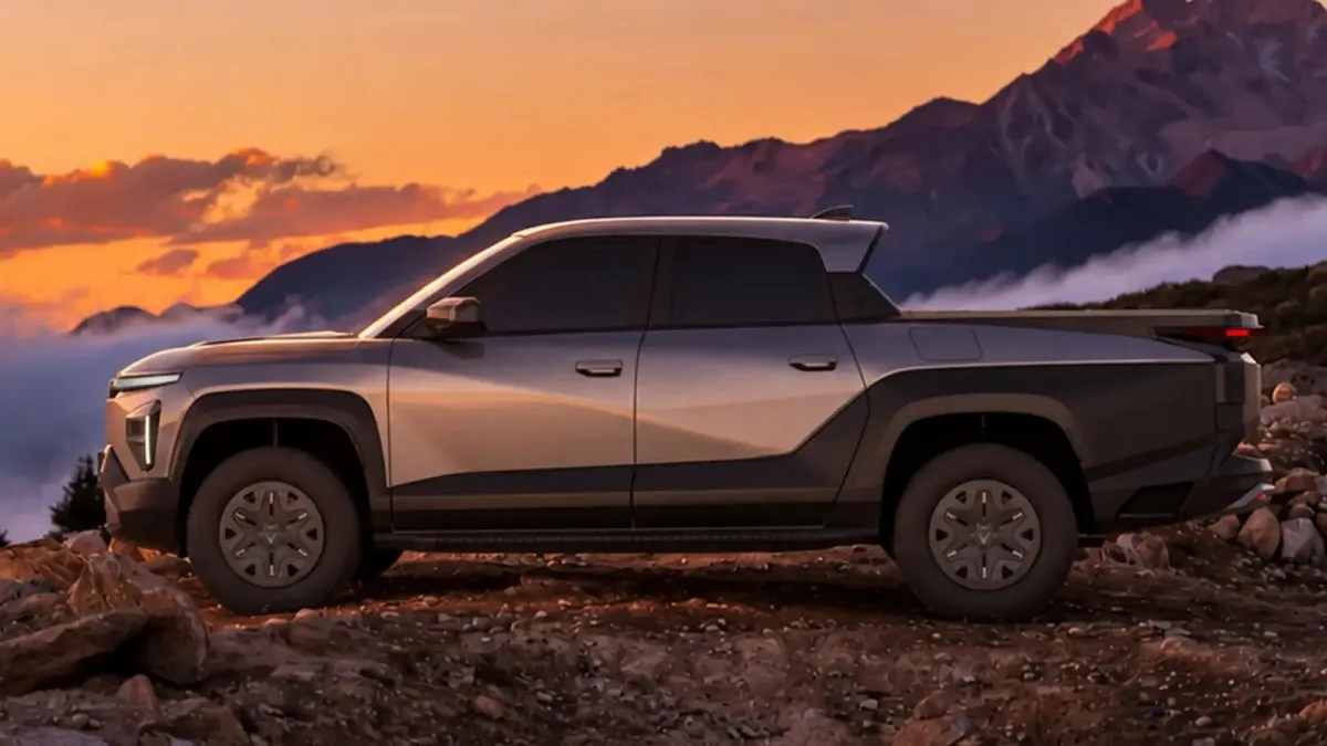 Primeras imágenes de la pick-up de Vinfast, muy barata y con un motor híbrido que anuncia 1.000 km de autonomía