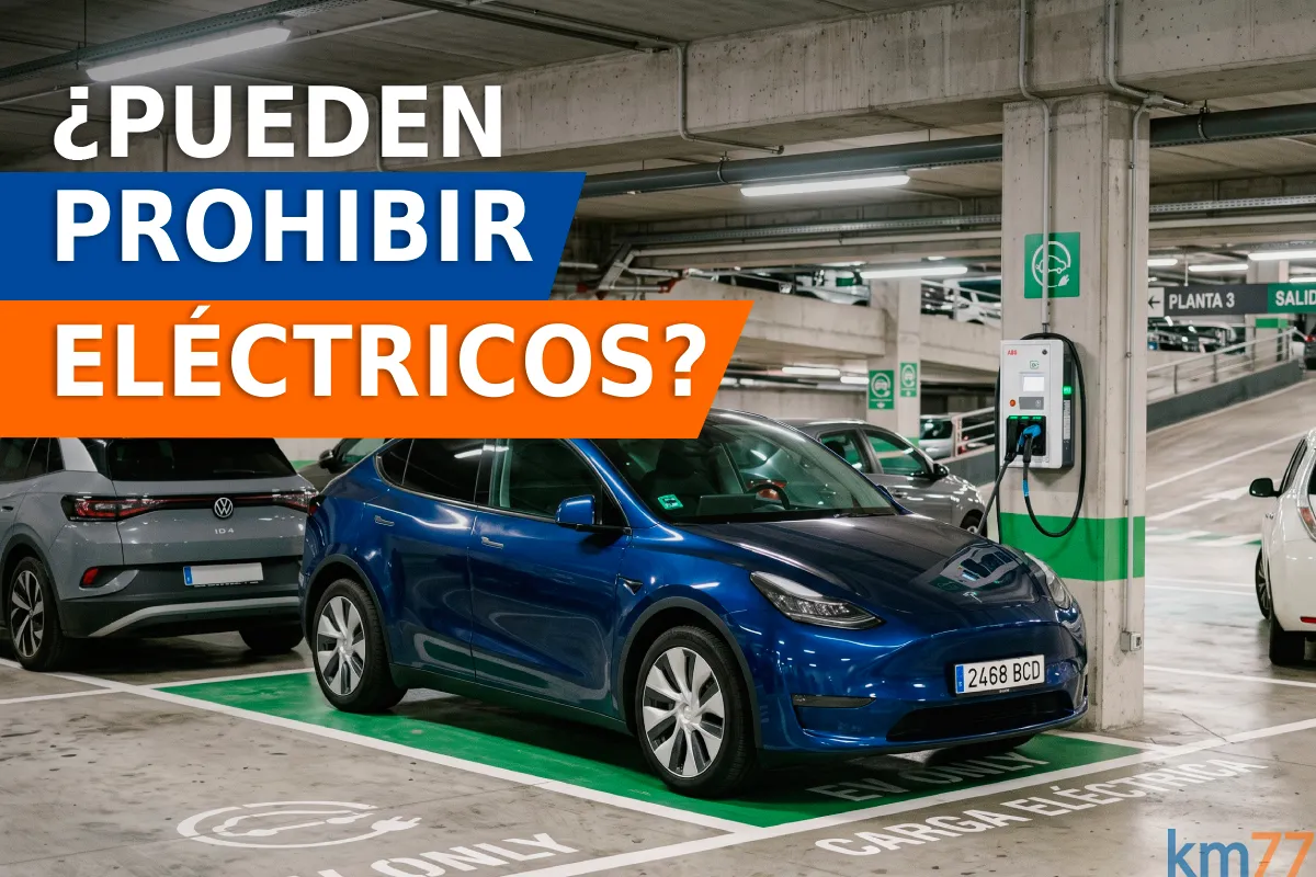 ¿Pueden prohibirte aparcar un coche eléctrico en un parking?