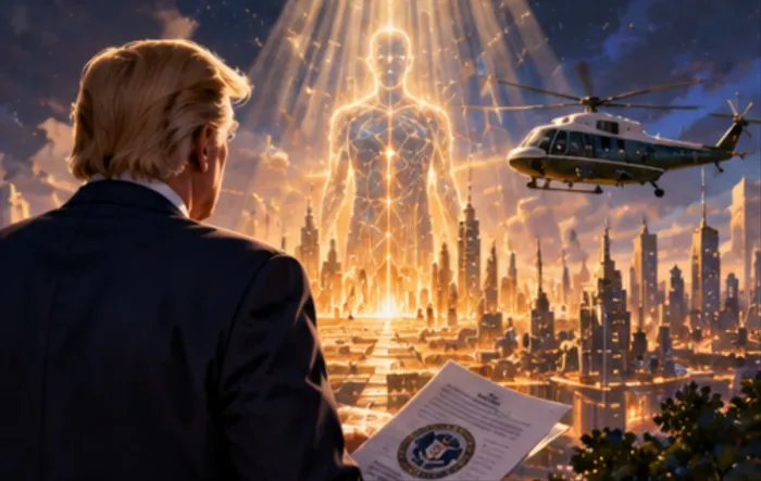 Trump quiere renombrar «inteligencia artificial» como «superinteligencia» en documentos oficiales y las fotos falsas con IA de su ayudante complican la semana